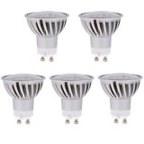 Ampoule LED MR16 GU10, 4.8W, 50W égal, 5 pièces