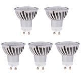 MR16 GU10 LED Bulb, 4.8 Watts, 50W Equivalent, 5-Pack