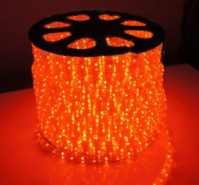 AC220-240V 1 Meter Length 5050 SMD Waterproof Rope Light Tape - Red