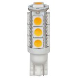 Miniature Wedge Retrofit 194 921 168 LED Bulb, 13 SMD 5050 LEDs, 2.6W, 15-20W Equal, 5-Pack