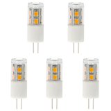 Back-Pin Tower T3 JC G4 LED Bulb, 1.5 Watts, 15W Equivalent, 5-Pack