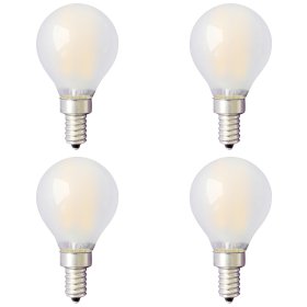 Frosted G14 E12 LED Vintage Antique Filament Light Bulb, 4 Watts, 40W Equivalent