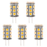 T4 GY6.35 12V LED Bulb, 3.5 Watts, 30-35W Equivalent, 5-Pack