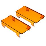6" Off Road LED Light Bar Lens Cover, Amber Diffuse, 2-Pack