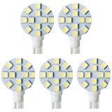Miniature Wedge Retrofit 194 921 168 LED Bulb, 12 SMD 5050 LEDs, 2.4W, 20-25W Equal