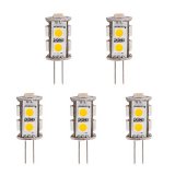 Back-Pin Tower T3 JC G4 LED Bulb, 1.8 Watts, 10-15W Equivalent, 5-Pack