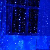 Christmas Lights 10 Feet Wide and 10 Feet High 300-LED Curtain String with 8-Pattern Controller