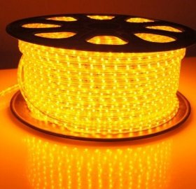 Illuminazione Natalizia - Tubo luminoso a LED SMD 5050 1m Giallo IP67