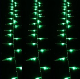 LED Julelys batteridrevet lysslynge, 10 Meter, 80 dioder, willow etterlater