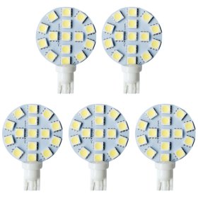 Miniature Wedge Retrofit 194 921 168 LED Bulb, 15 SMD 5050 LEDs, 3W, 30W Equal