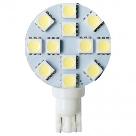 Miniature Wedge Retrofit 194 921 168 LED Bulb, 12 SMD 5050 LEDs, 2.4W, 20-25W Equal