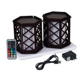 Wireless Induction Rechargeable LED Cordless Table Lamps - Cage - PA 03 - Set of 2