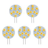 Ampoule LED G4 Side Pin, 1.8W, 15W égal, 5 pièces