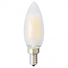 Frosted B10 E12 LED Vintage Antique Filament Light Bulb, 4 Watts, 40W Equivalent