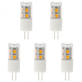 Back-Pin Tower T3 JC G4 LED Bulb, 1.5 Watts, 15W Equivalent, 5-Pack