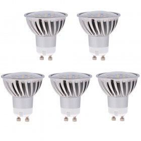 MR16 GU10 LED Bulb, 4.8 Watts, 50W Equivalent, 5-Pack