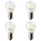 S11 E17 Intermediate Base LED Vintage Antique Filament Light Bulb, 4 Watts, 40W Equivalent