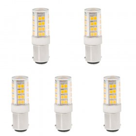 BA15D DC Bayonet Base 120V LED Bulb, 3.5 Watts, 35W Equivalent, 5-Pack