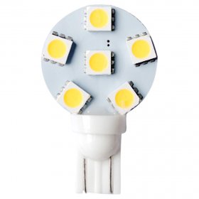 Miniature Wedge Retrofit 194 921 168 LED Bulb, 6 SMD 5050 LEDs, 1.2W, 10W Equal