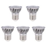 Ampoule LED PAR16 E27 Court cou, 4.8W, 50W égal, 5 pièces