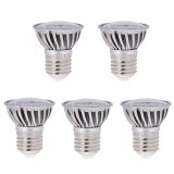 PAR16/R16 E26/E27 Short Neck LED Bulb, 4.8 Watts, 50W Equivalent, 5-Pack