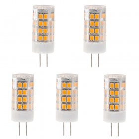 T4 GY6.35 100-240V LED Bulb, 3.5 Watts, 35W Equivalent, 5-Pack