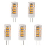 T4 GY6.35 100-240V LED Bulb, 3.5 Watts, 35W Equivalent, 5-Pack