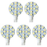 Miniature Wedge Retrofit 194 921 168 LED Bulb, 15 SMD 5050 LEDs, 3W, 30W Equal