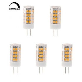 Dimmable T4 GY6.35 120V LED Bulb, 3.5 Watts, 35W Equivalent, 5-Pack