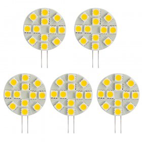 Lâmpada LED Side-pin G4 12V 12-LED 5050 SMD 120° = 25W