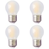Frosted G16 E26/E27 LED Vintage Antique Filament Light Bulb, 4 Watts, 40W Equivalent