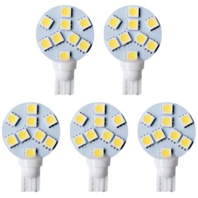 Miniature Wedge Retrofit 194 921 168 LED Bulb, 9 SMD 5050 LEDs, 1.8W, 15W Equal