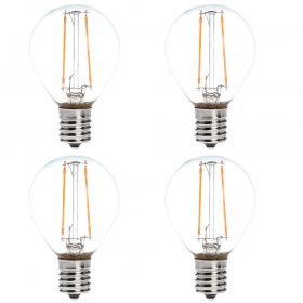 S11 E17 Intermediate Base 2W LED Vintage Antique Filament Light Bulb, 25W Equivalent, 4-Pack