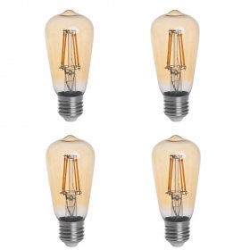 Gold-Farbton ST15 E27 4W LED Lampe, 40W, 4 Stück