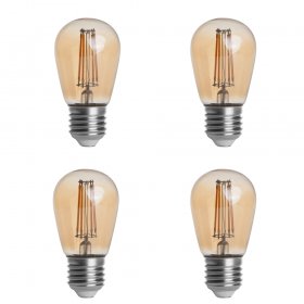 Gold-Farbton S14 E27 4W LED Lampe, 40W, 4 Stück