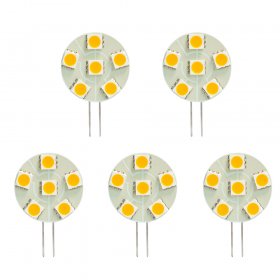 Side Pin LED Stiftsockellampe T3 JC G4, 1.2Watts, 12W äquivalent, 5 Stück