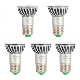 LED Strahler PAR16 E27 Langer Hals 24-LED 2835 SMD Lampe, 4.8 Watts, 50W äquivalent, 5 Stück