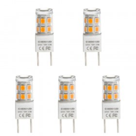 LED Stiftsockellampe T4 GY8.6, 2.3 Watts, 20W äquivalent, 5 Stück