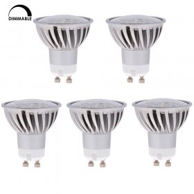 Dimmbare LED Strahler GU10 24-LED 2835 SMD Lampe, 4.8 Watts, 50W äquivalent, 5 Stück