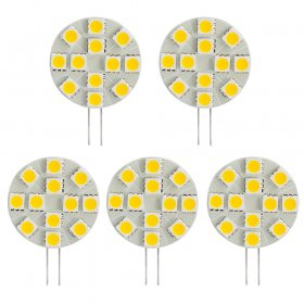 Side Pin LED Stiftsockellampe JC G4, 2.4 Watts, 20W äquivalent, 5 Stück