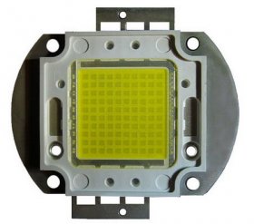 HERO-LED Power Lysdioder 100W LED Kold Hvid 6000~6500K Runde
