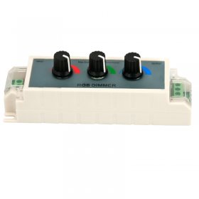 Contrôleur Dimmer RGB 3 boutons rotatifs, 12V DC, 2A*3CH