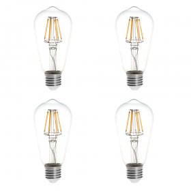 Ampoule LED ST18 E27, 6W, 60W égal, 4 pièces