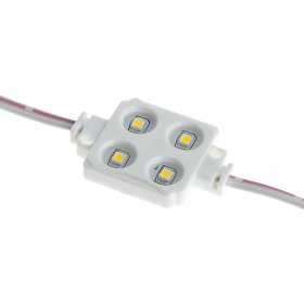 Module LED étanche, 4 LEDs SMD 3528, IP65, 50 pièces