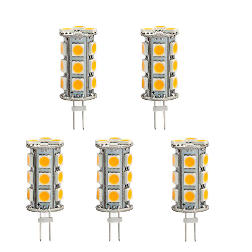 LED Lys - Tower LED Lyspærer G4 12V 18 SMD 5050 Dioder 360°, Erstatninger for 35W Glødepære [BTG4-18T] - kr 168,21 :