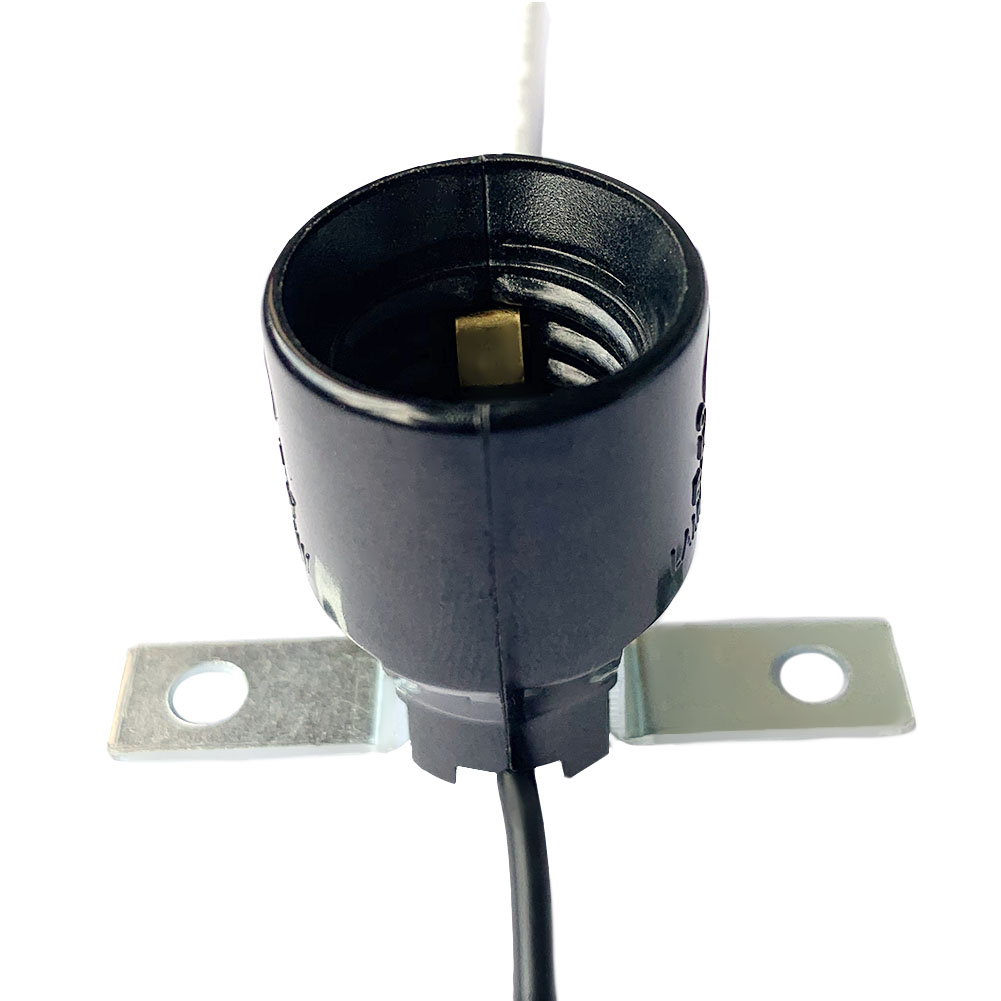 Intermediate Base E17 Light Bulb Socket Keyless Phenolic 4 Inch Wire Leads E17 SKT BL 14.99 HERO LED