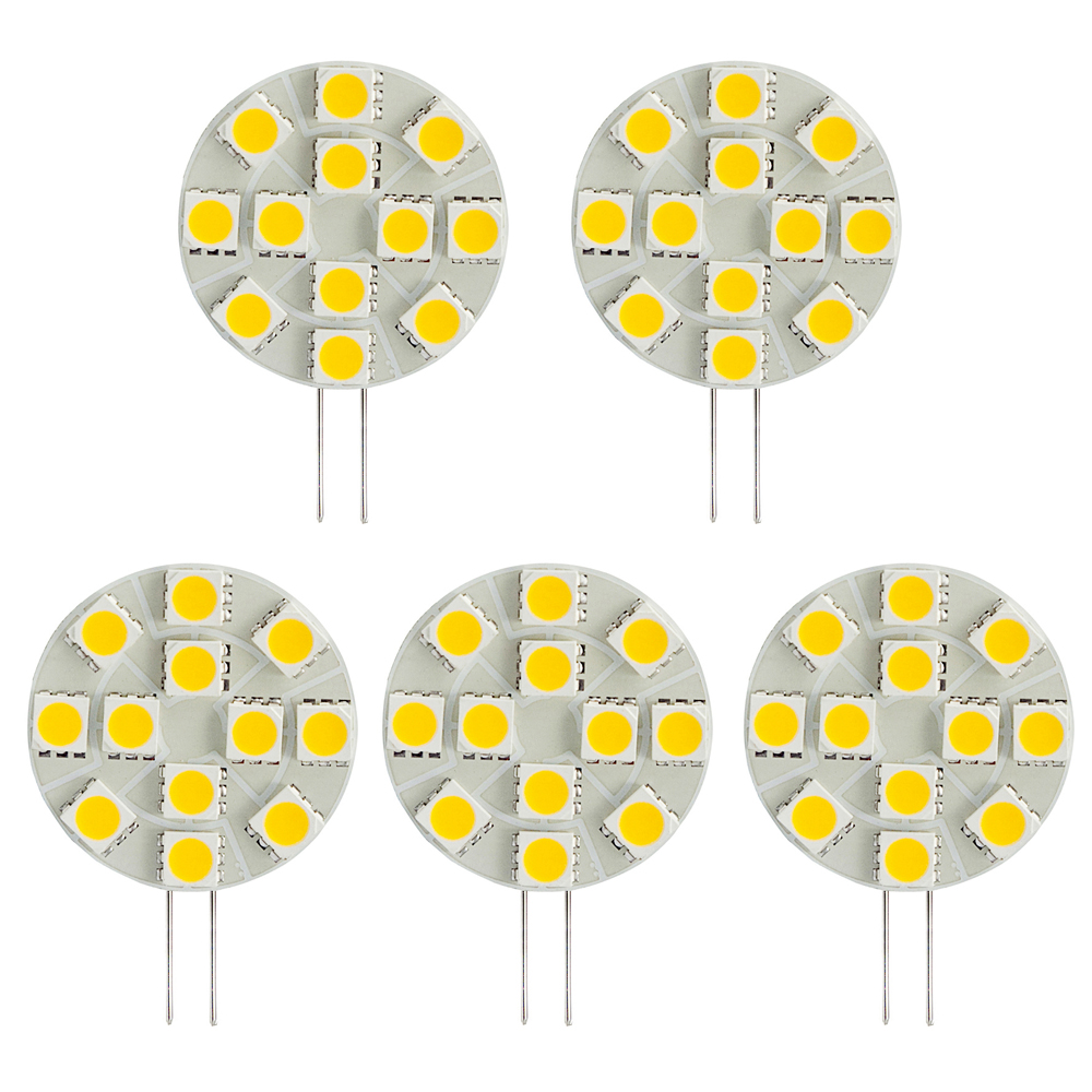 Kyst Sporvogn Snavset Side Pin JC G4 LED Bulb, 2.4 Watts, 20W Equivalent, 5-Pack [SG4-12T] -  $17.99 : HERO-LED.com