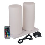 Wireless Induction Rechargeable LED Cordless Table Lamps - Cylinder - PE 01 - Set of 2