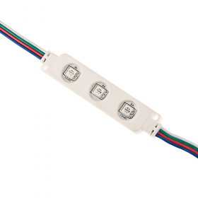 RGB LED Modul 3 SMD 5050 Dioder 0.6W 12V vanntett