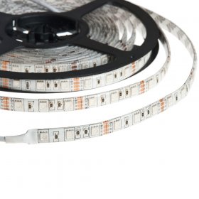 LED Flexibel stripes RGB, 10mm x 5m Tejplist, 300 LEDs, 12V DC 72W, IP55